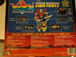 Voltron master motorized lion force,  1984, 2