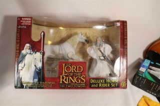 The Lord Of The Rings Gandalf & Shadowfax Deluxe Horse And Rider Set Toybiz 2002