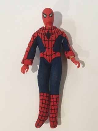 Vintage 1974 8 " Spider - Man Action Figure Marvel Mego Corp Hong Kong Spiderman
