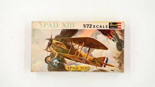 1/72 Revell Spad Xiii 13 Opened Model Kit 1965 War Plane H - 627 Ww2 Complete Box