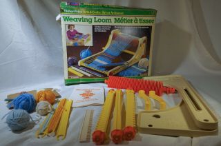 Vintage 1983 Fisher Price Craft Toy Weaving Loom W/instructions 99 Complete Box