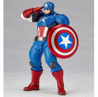 Powered By Revoltech Yamaguchi Series No.  007 Avengers Captain America