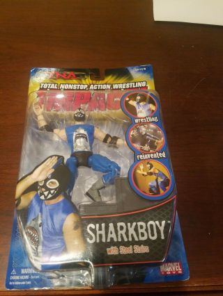 Tna Impact Wrestling Action Figure Marvel Sharkboy With Steel Stairs Bx2