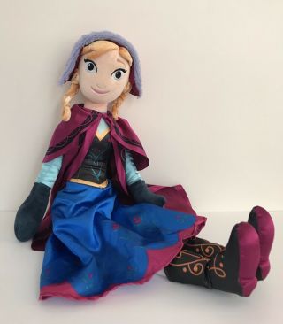 Disney Frozen Queen Elsa & Anna Plush Dolls Large Stuffed Toy 28” 3