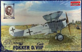 1/72 Roden Models Fokker D - Viif Late Version German Fighter