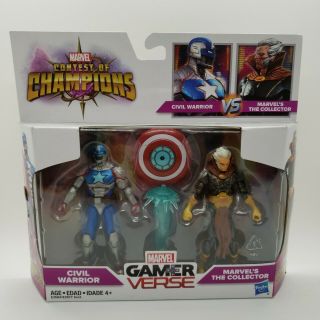 Hasbro Marvel Gamer Verse Contest Of Champions Civil Warrior & The Collector