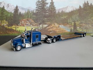 Dcp 1:64 Kenworth W900 With Fontaine Rgn Lowboy Stretch (floyd Gibbons)