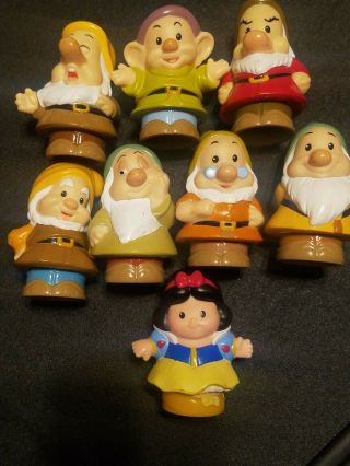 Fisher Price Little People Snow White And The Seven Dwarfs Disney Movie Princess