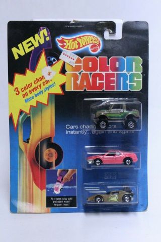 Fantastic Hot Wheels Color Racers 3 Pack Science Friction On Card