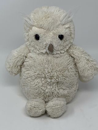 Jellycat Plush Woodland Babe Owl Stuffed Animal Soft Toy Ivory Bird 11 "