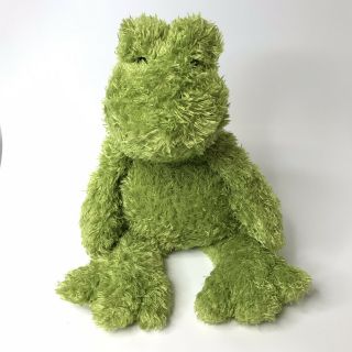 Jellycat Junglie Bunglie Frog Froggy Lovey Green Plush Stuffed Animal 11 "