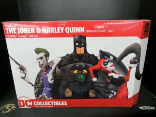 Dc Gallery Joker & Harley Quinn Bookends