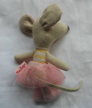 MAILEG CLOTH MOUSE in MATCHBOX no blanket 3