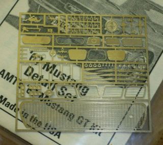 Model Car Garage MCG - 2032 1967 67 Ford Mustang Photo - Etch Detail Set for AMT GT 2