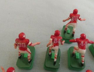 10 Vintage Tudor Electric Football Plastic Players NFL Kansas City Chiefs Team 3