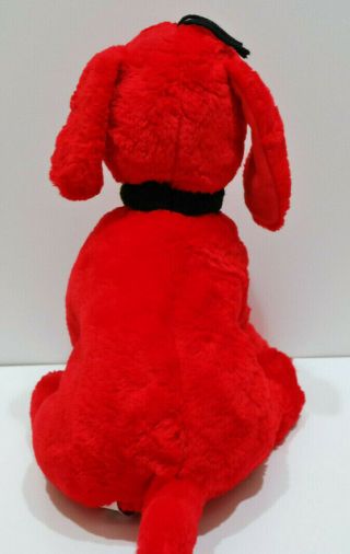 Kohls Cares Clifford The Big Red Dog Plush Stuffed Animal 15” Yellow Bone Collar 2