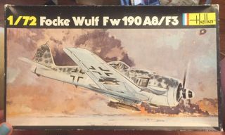 Heller 235 1/72 Focke Wulf Fw.  190 A8/f3 Ww2 German Fighter