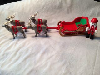 Playmobil Geobra Santa 1986 Sleigh 2000 Reindeer
