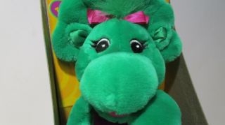 Vintage BABY BOP talking dinosaur plush stuffed toy Barney show 2