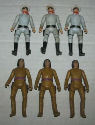 6 Vintage 1980 Gabriel Legend Of The Lone Ranger And Tonto Action Figure