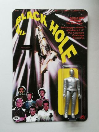 Custom Of Vintage Mego Black Hole Humanoid Probe Pilot Figure Moc Gig Cardback