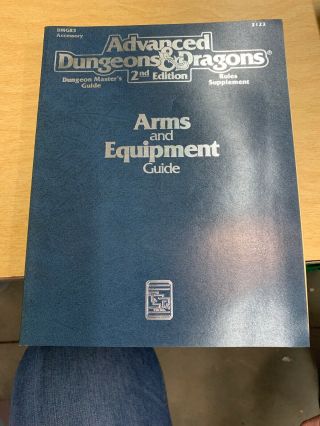 Ad&d Arms And Equipment Guide Advanced Dungeons & Dragons 2123 Dmgr3