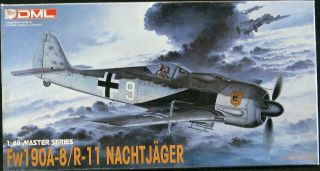 1/48 Dml Models Focke Wulf Fw - 190a - 8 R - 11 Nachtjager Fighter