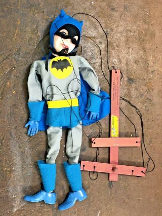 Vintage 1966 Collectable Batman Characters Puppet By Hagelle Inc Action Figure
