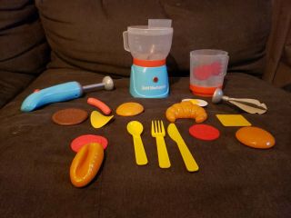 Kitchen Just Like Home Deluxe Blender Set Preschool Pretend Role Game Play