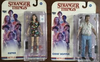 Mcfarlane Toys Action Figures Stranger Things Season 4 Set Chief Hopper & Eleven