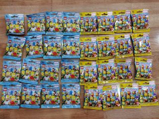 Lego Simpsons Minifigures Series 1 (71005) And Series 2 (71009) &