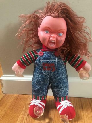 Childs Play 3 12 " Chucky Doll With Plastic Face And Suction Cups 1991 Universal