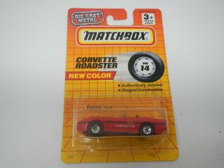 Matchbox Corvette Roadster Mb14