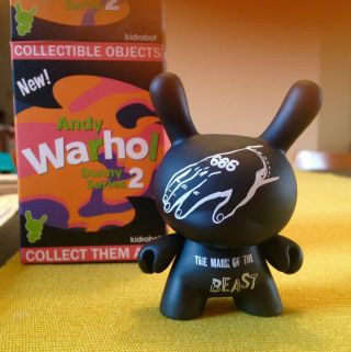 Kidrobot Andy Warhol Dunny Series 2 - 666 Mark Of The Beast 1/48 Chase 3 " Figure