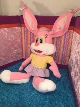 EUC - VINTAGE - 20” 1990 Playskool Warner Bros TINY TOON ADVENTURES Babs Bunny 2