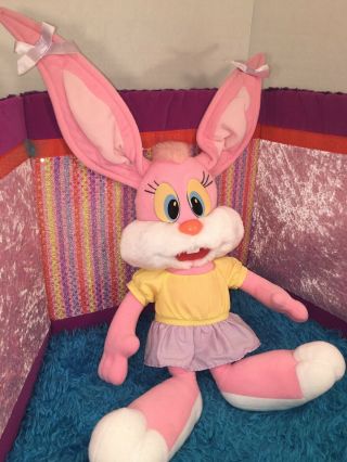 EUC - VINTAGE - 20” 1990 Playskool Warner Bros TINY TOON ADVENTURES Babs Bunny 3