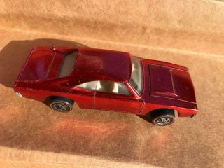 Dodge Charger Redline Red Hot Wheels Car Die Cast Mattel Old Wheel Toy
