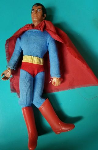 1974 Vintage Mego Type 2 Wgsh 8 " Action Figure - Superman Play Wear