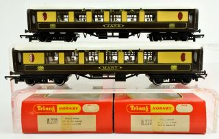 Hornby Oo Gauge R.  228 1st Class Pullman Car " Mary & Jane " With Seat