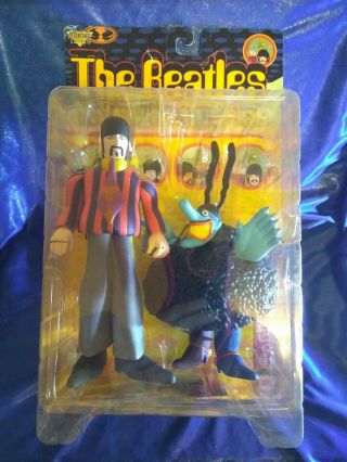 Mcfarlane Toys The Beatles Yellow Submarine Figure Ringo With Blue Meanie - Nib