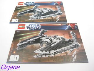 Lego Star Wars Instruction Manuals Booklets For 9500 Sith Fury Class Intercepter
