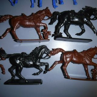 6 Imex 1/32 Civil War Union Cavalry Soldiers And Horses