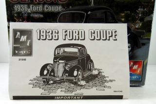 Empty Box 1936 Ford Coupe Vintage 1/25 AMT/ERTL 2