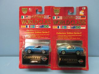 Matchbox Two 4 Corvette Roadsters / Diff Boxes With & W/o Box 4