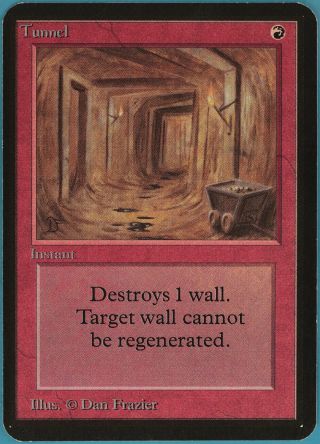 Tunnel Alpha Nm - M Red Uncommon Magic The Gathering Mtg Card (32600) Abugames