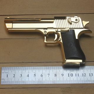 Desert Eagle Pistol,  Display Model Scale 1/2.  5,  Gold Color