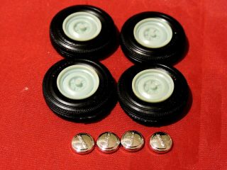 Model Truck Parts Amt 53 Ford Pickup Wheels And Firestone Tires 1/25