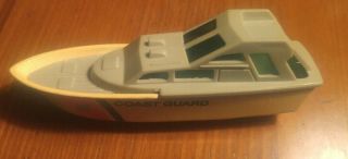 Small Vintage Plastic Coast Guard Toy Boat
