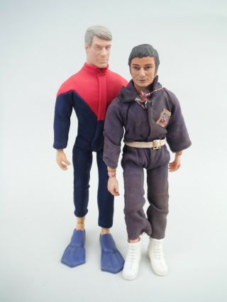 Set Of 2,  Vintage Action Jackson Figures From Mego 1974 & Playing Mantis 1999