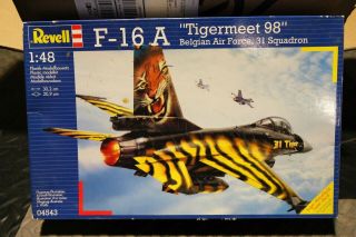 Revell F - 16a " Tigermeet 98 " Belgian Air Force - 1:48 Airplane Model Kit -